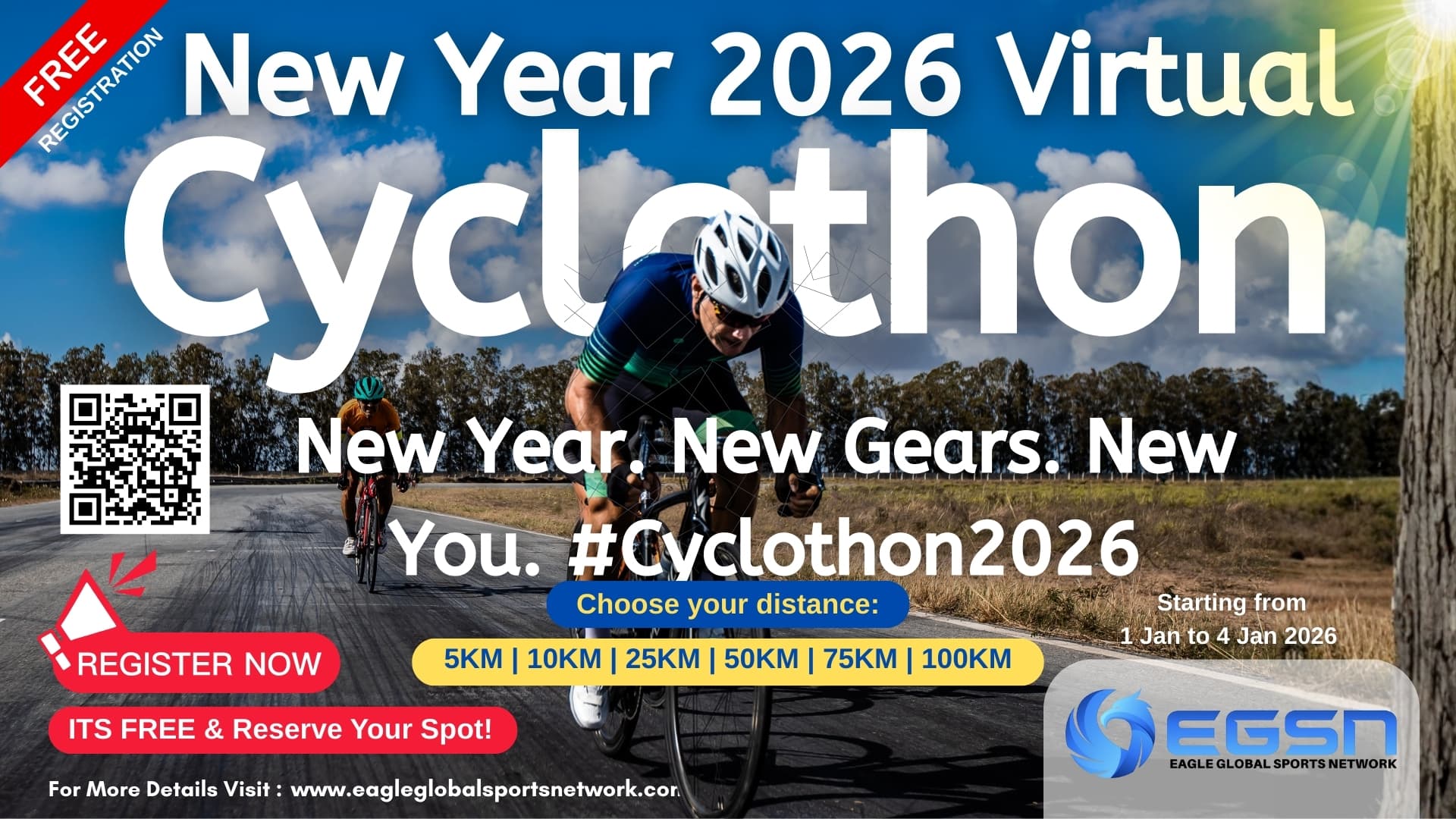 NEW YEAR 2026 #VIRTUAL CYCLOTHON.