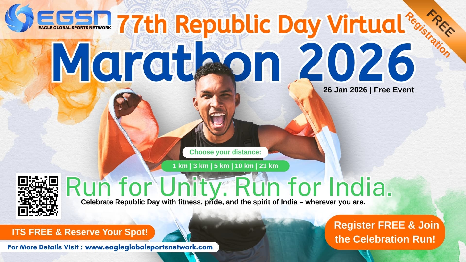 77th REPUBLIC DAY 2026 #VIRTUAL MARATHON