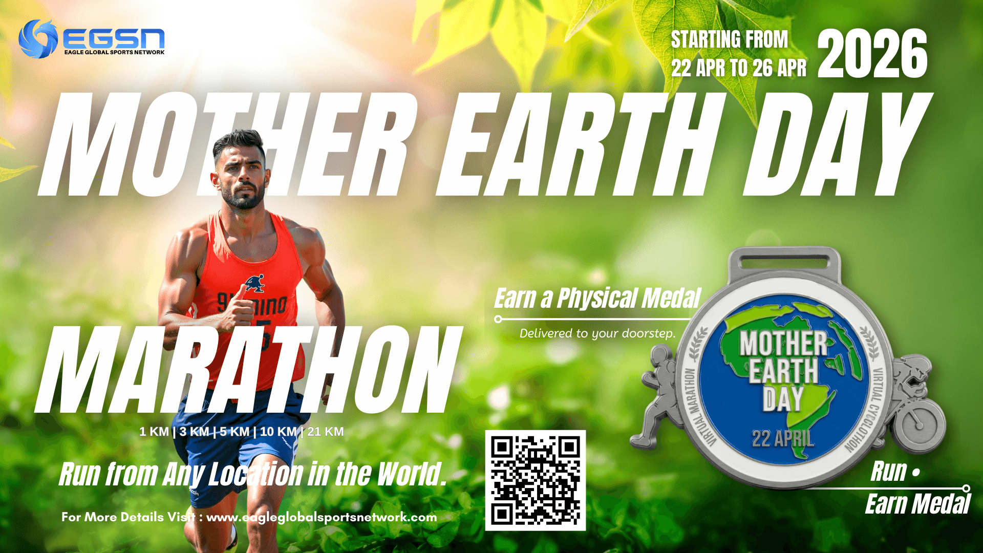 WORLD MOTHER EARTH DAY 2026 #VIRTUAL MARATHON