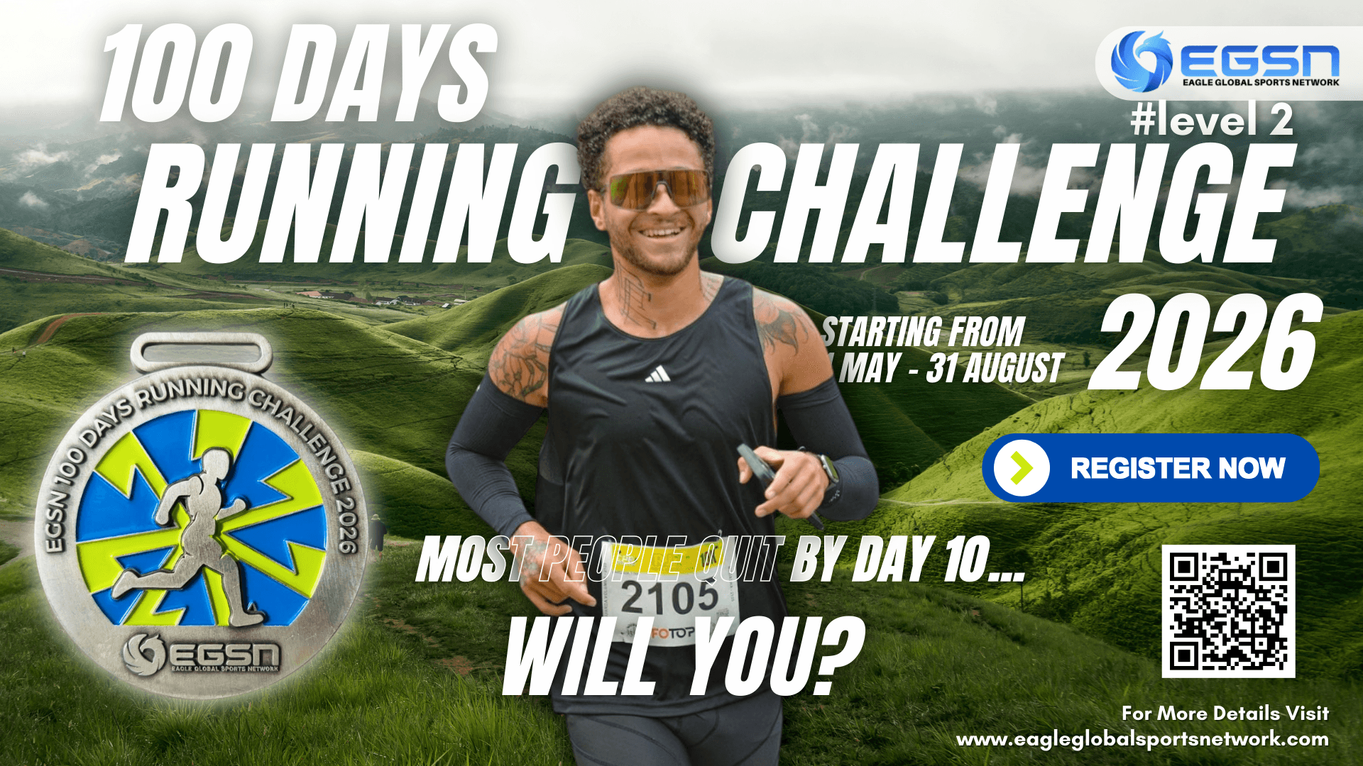 EGSN 100 Days Running Challenge 2026 #Level-2.