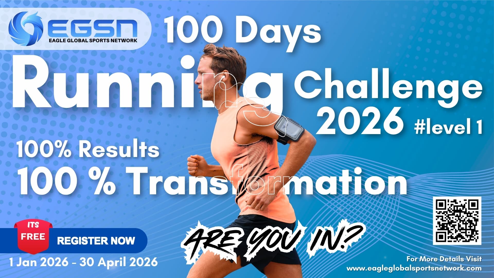 EGSN 100 Days Running Challenge 2026 #Level-1